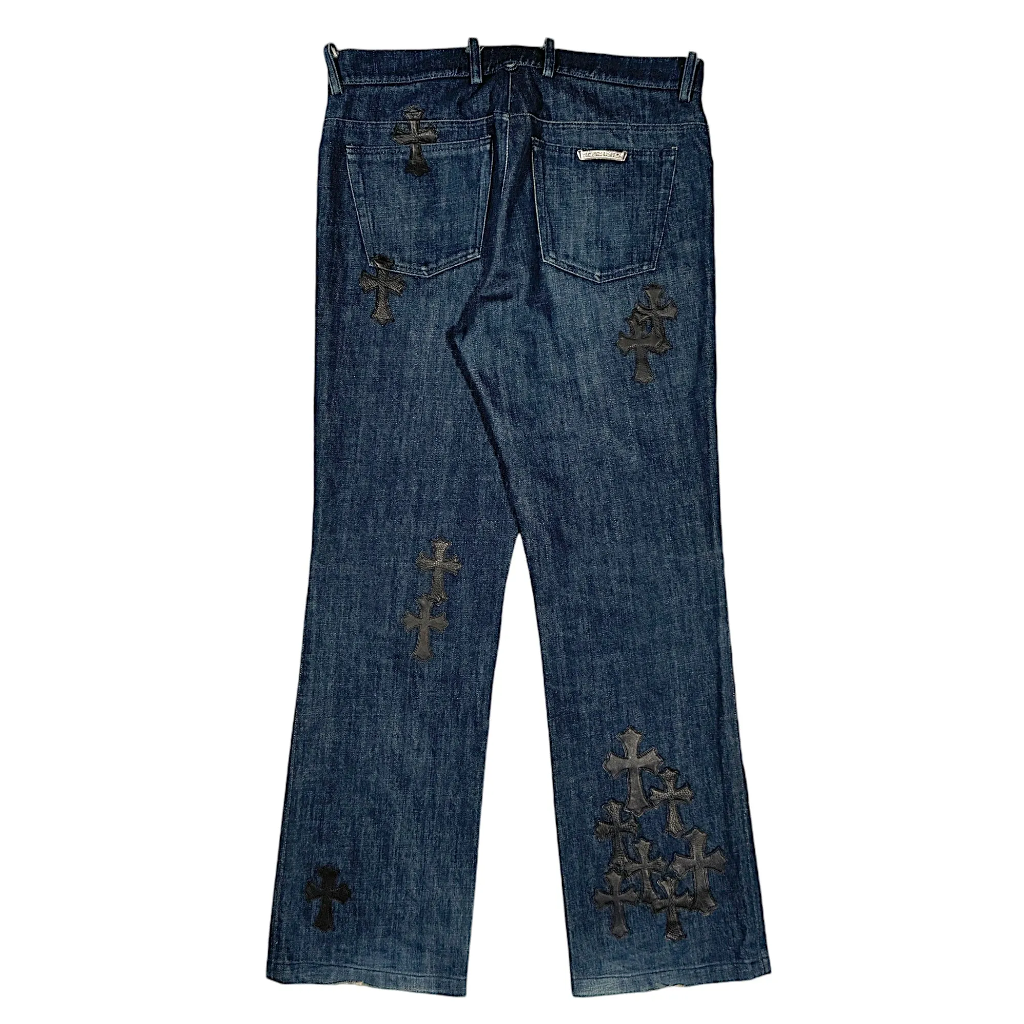 1/1 Cross Patch Jeans Fleur Knee Denim