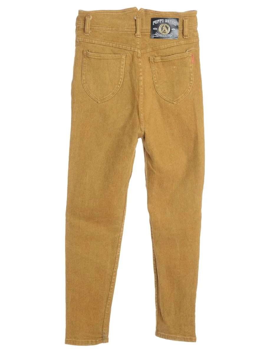 1990s Mustard Straight Fit Jeans