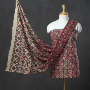 3pc Kalamkari Print Cotton Dress Material 05