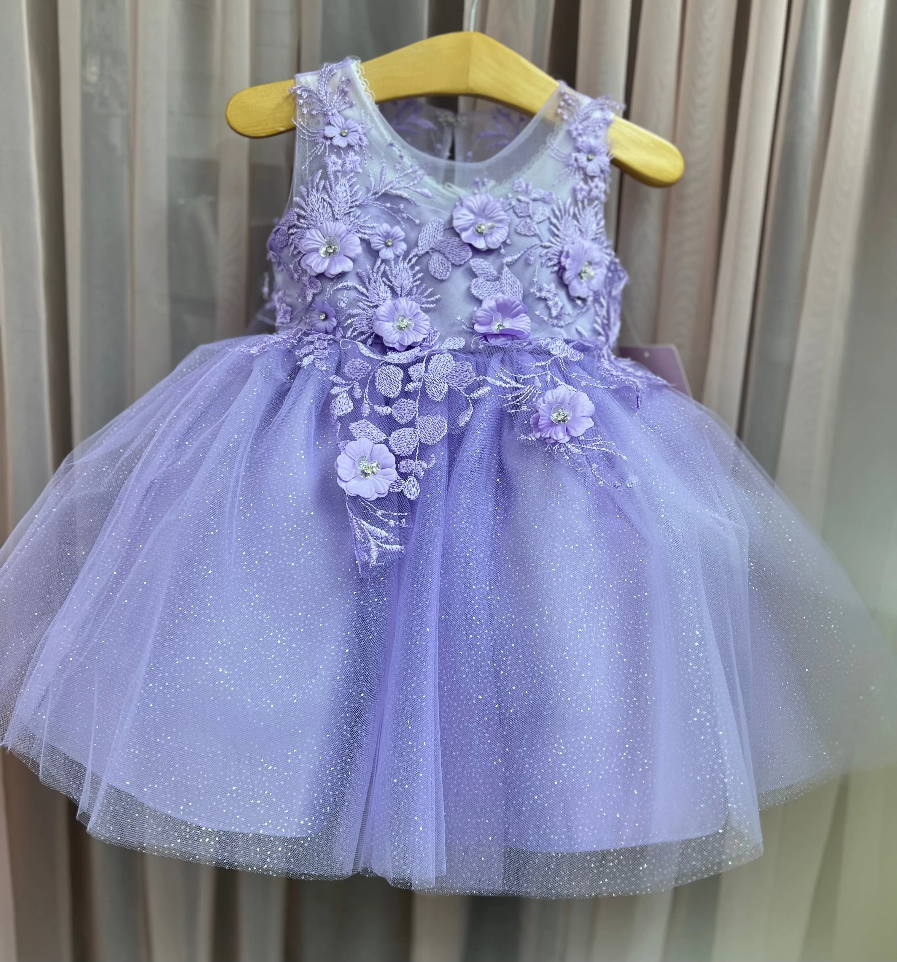 7038S purple party Dress