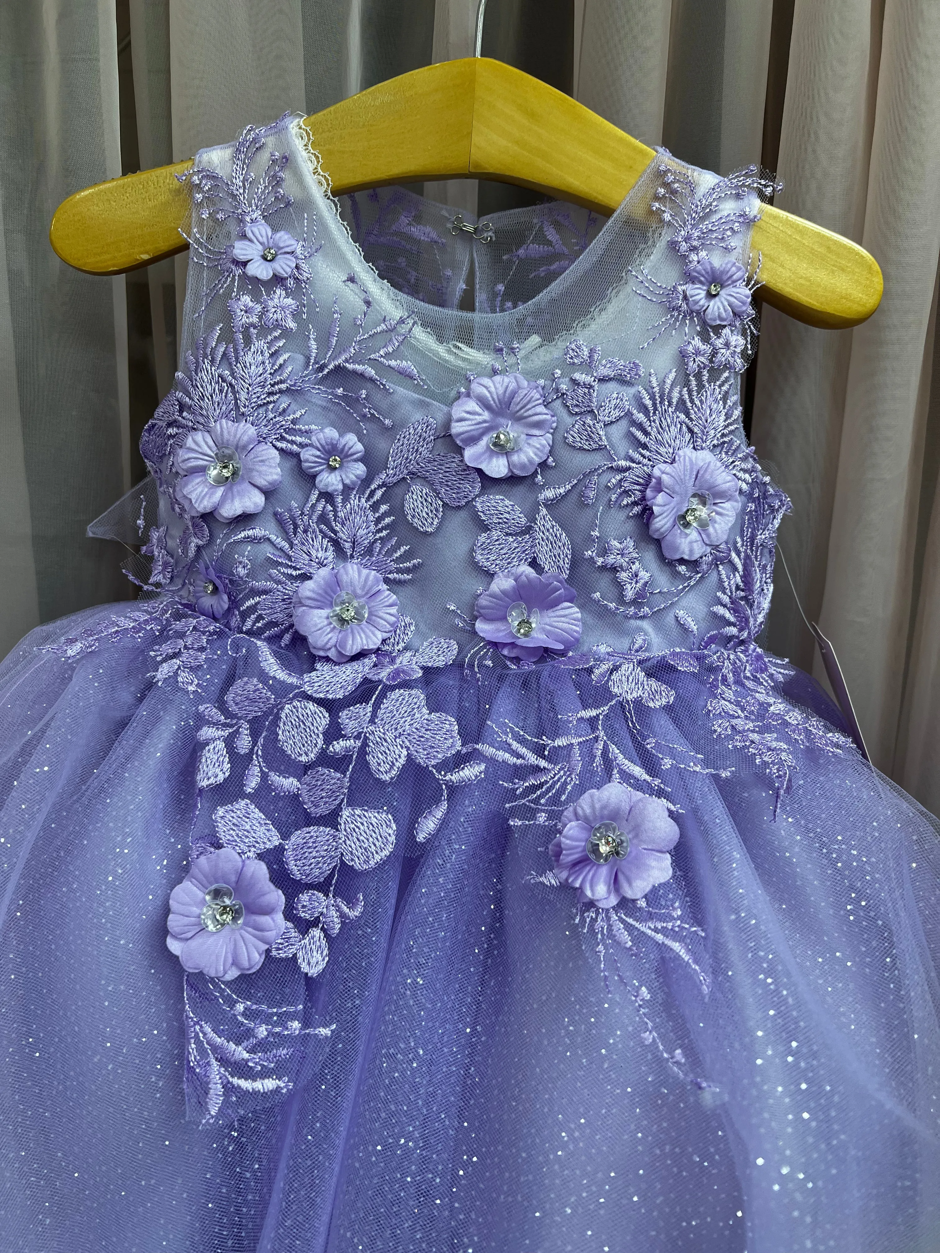 7038S purple party Dress