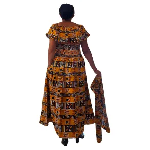 African Ankara Print Maxi Dress Tube Dress