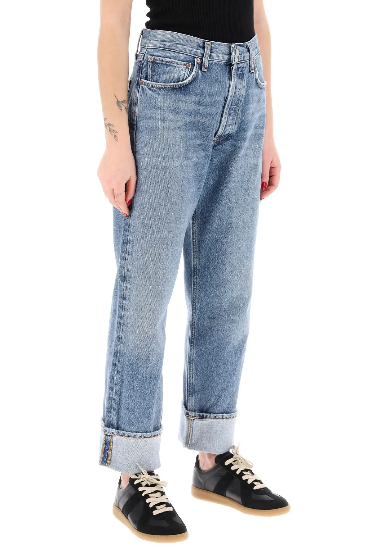 Agolde ca

straight jeans with low crotch fran