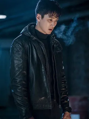 Ahn Bo-Hyun Leather Jacket