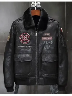 Airforce Shearling Jacket for Men