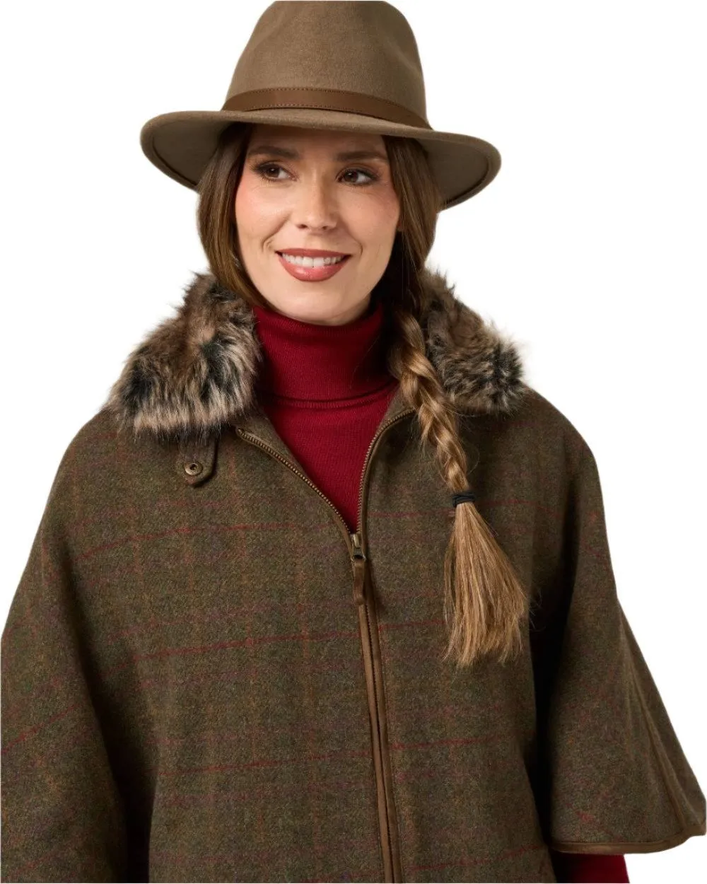 Alan Paine Womens Surrey Tweed Cape