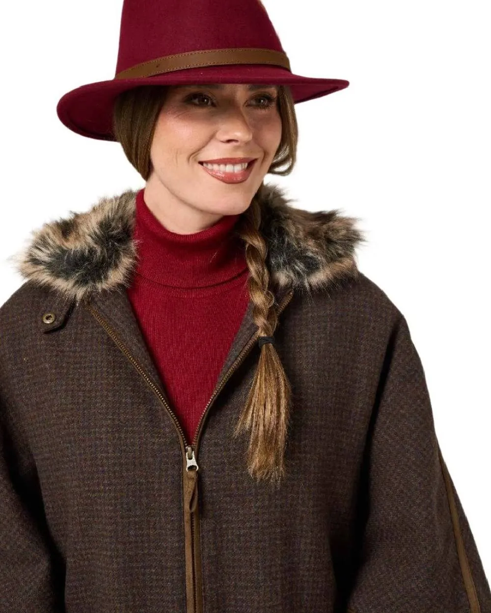 Alan Paine Womens Surrey Tweed Cape