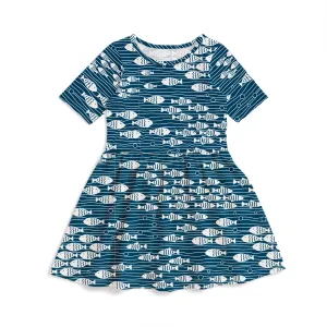 Alberta Dress - Under The Sea Navy