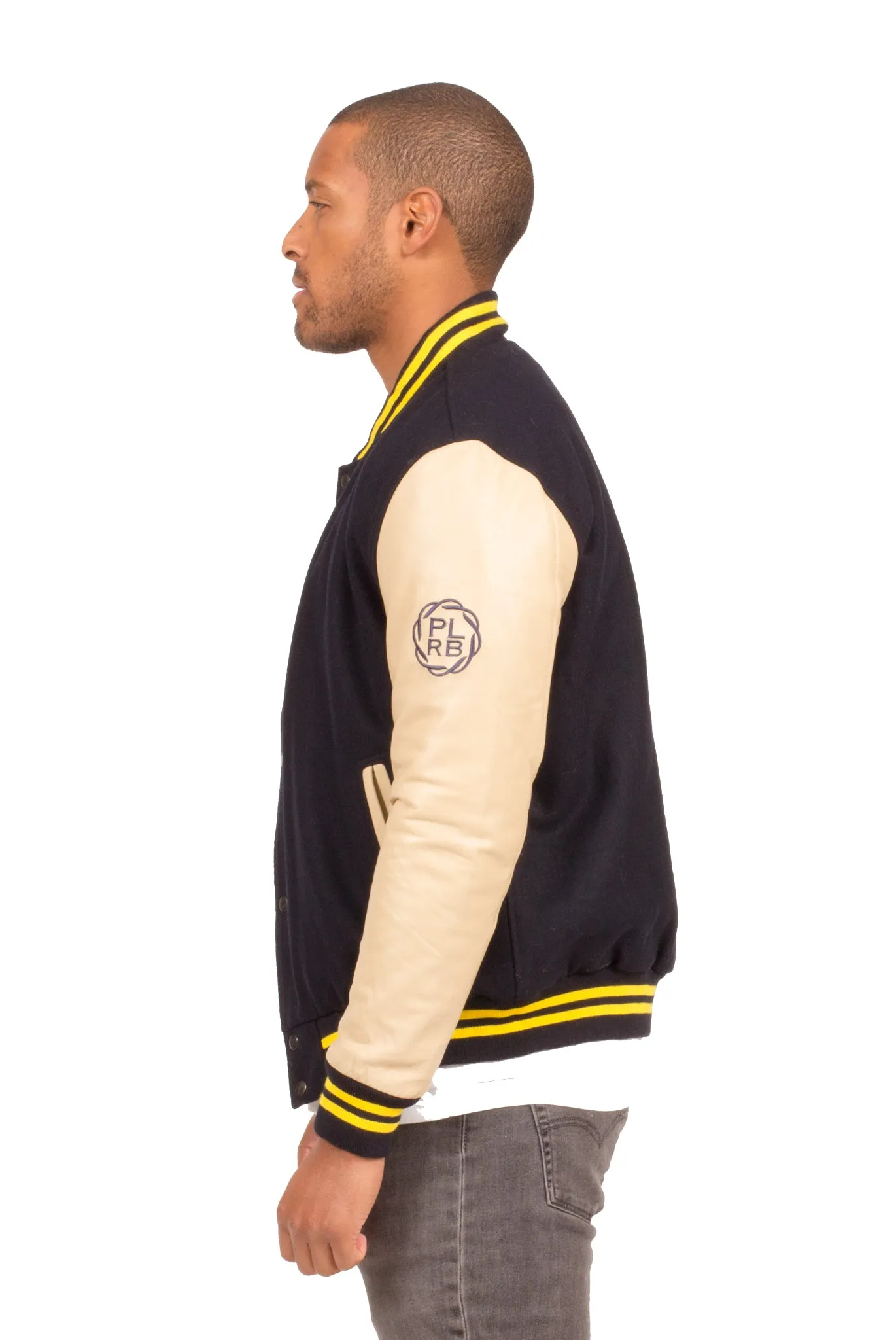 ALL CITY VARSITY JACKET IN NAVY BLUE