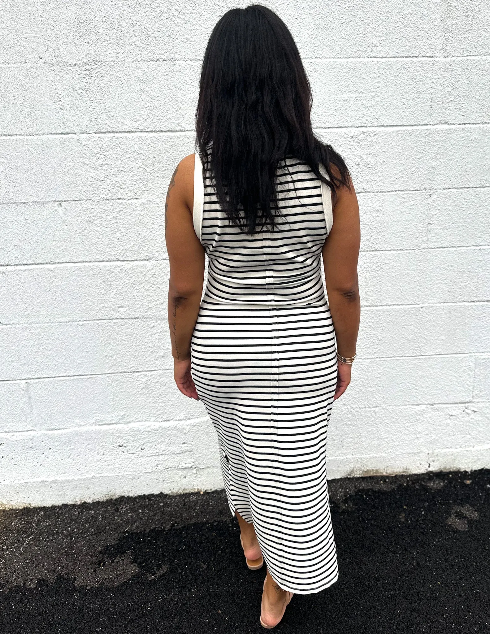 All the Small Things Stripe Midi Dress