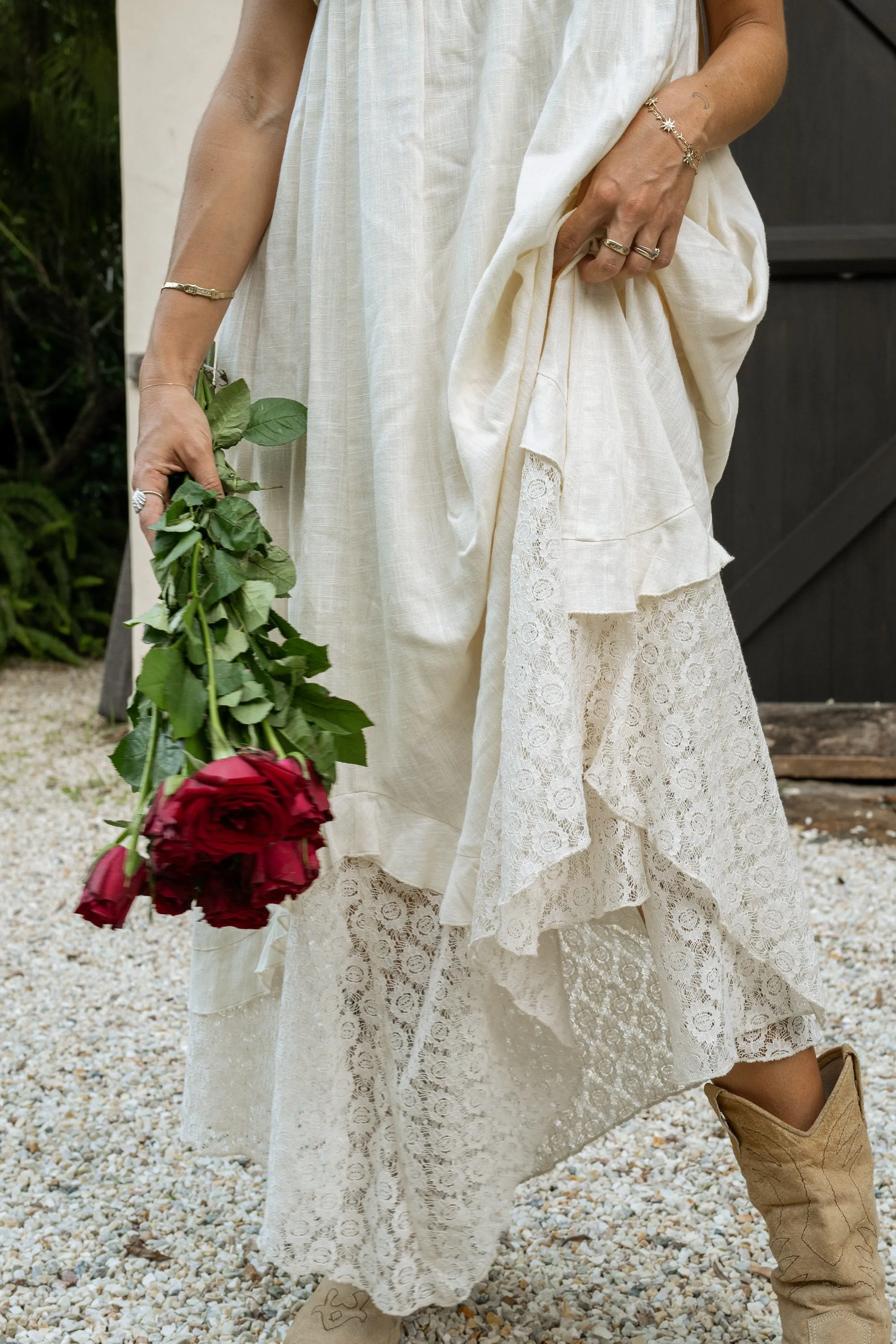 Allegra - Boho Lace Maxi Dress