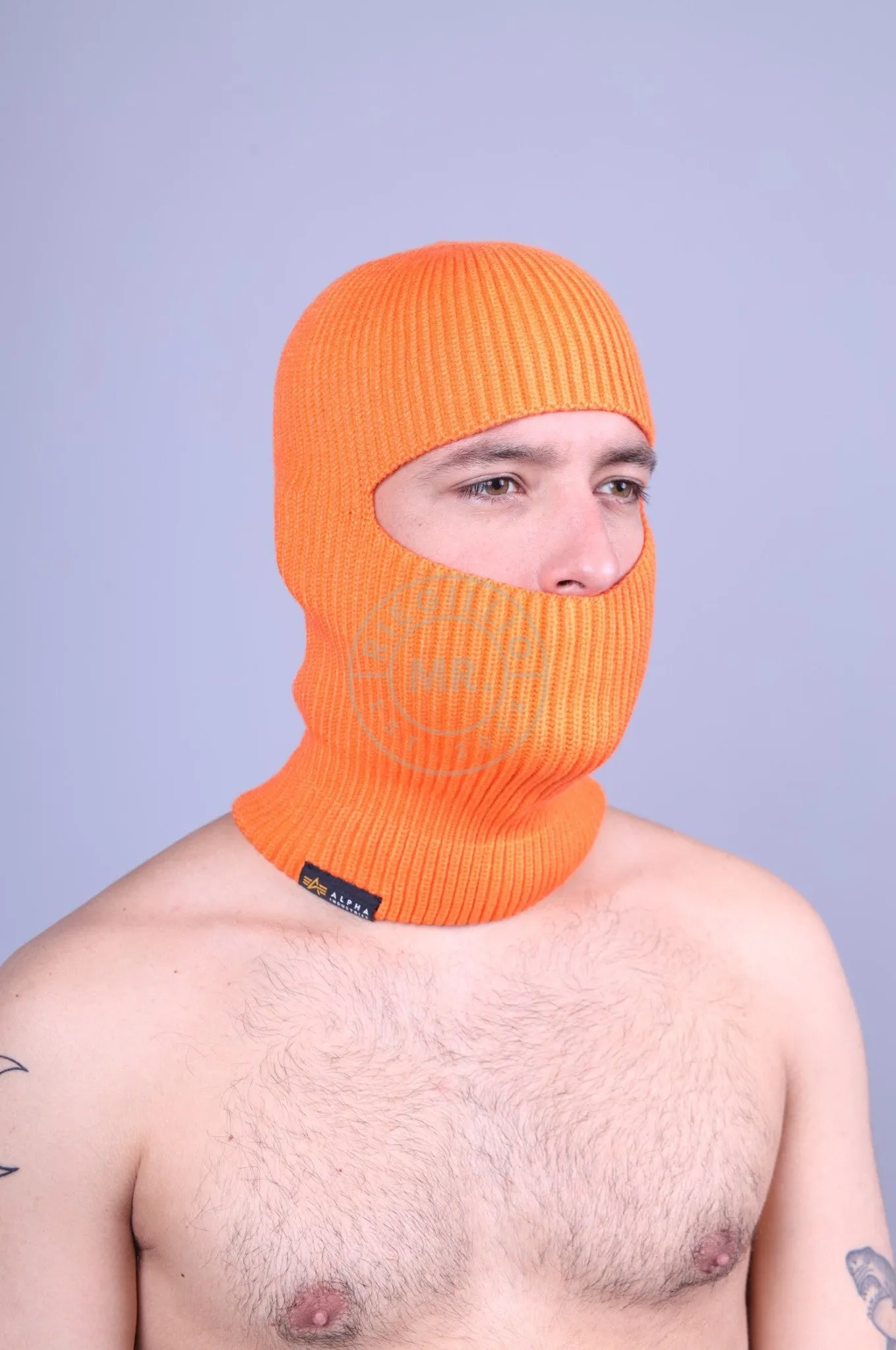 Alpha Industries Label Balaclava - Alpha Orange