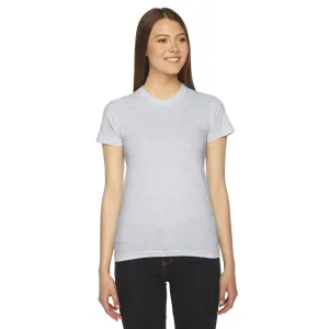 American Apparel Women's Ash Grey Fine Jersey Short-Sleeve T-Shirt