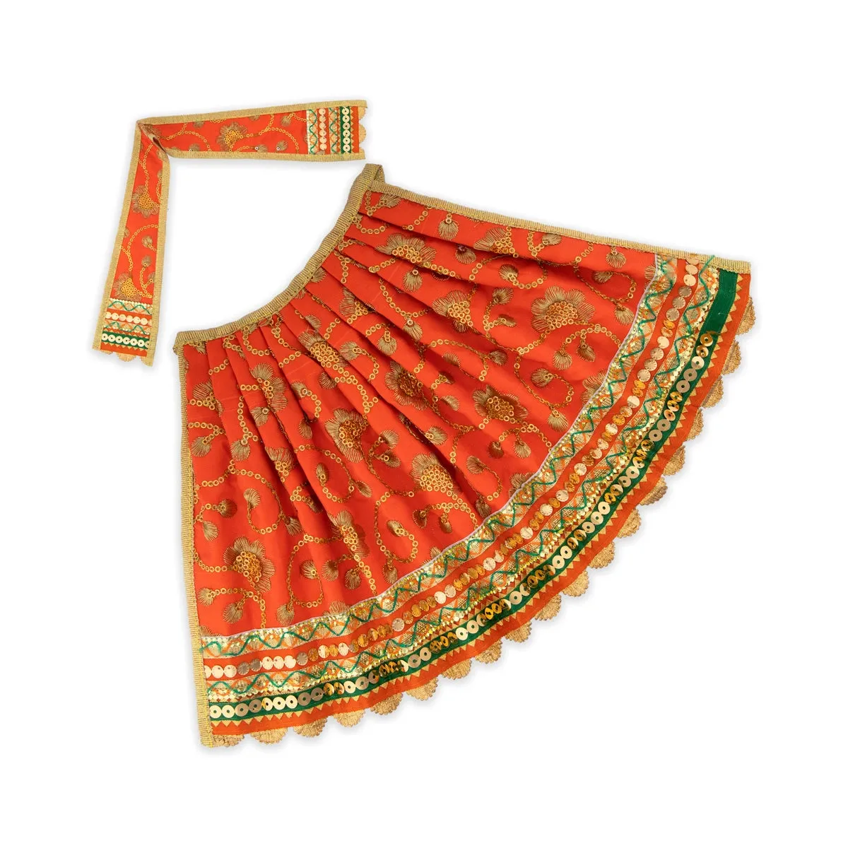 Amman Pavadai - 8 x 10 Inches | Fancy Mata Dress/ Devi Vastra/ Mata Poshak for Deity/ Assorted Colour