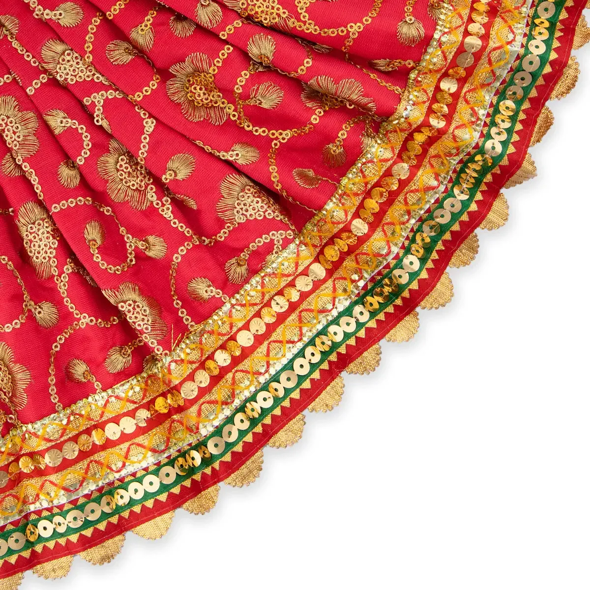 Amman Pavadai - 8 x 10 Inches | Fancy Mata Dress/ Devi Vastra/ Mata Poshak for Deity/ Assorted Colour