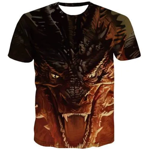 Animal T-shirt Men Anime Tshirts Casual War T-shirts Graphic Terror Tshirt Printed Gothic Tshirt Anime Short Sleeve summer Men