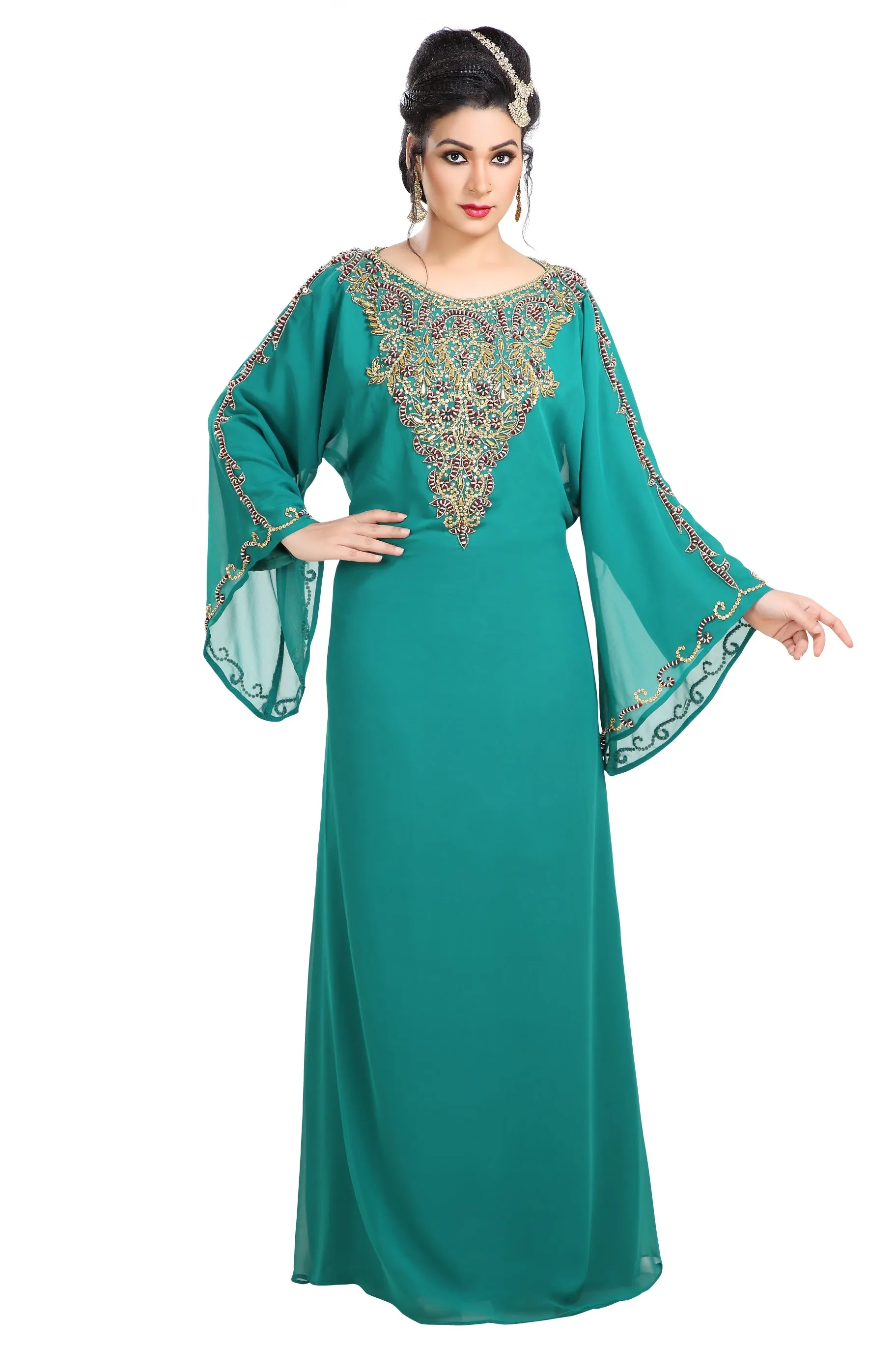 Arabian Caftan Dress Jalabiya Boho