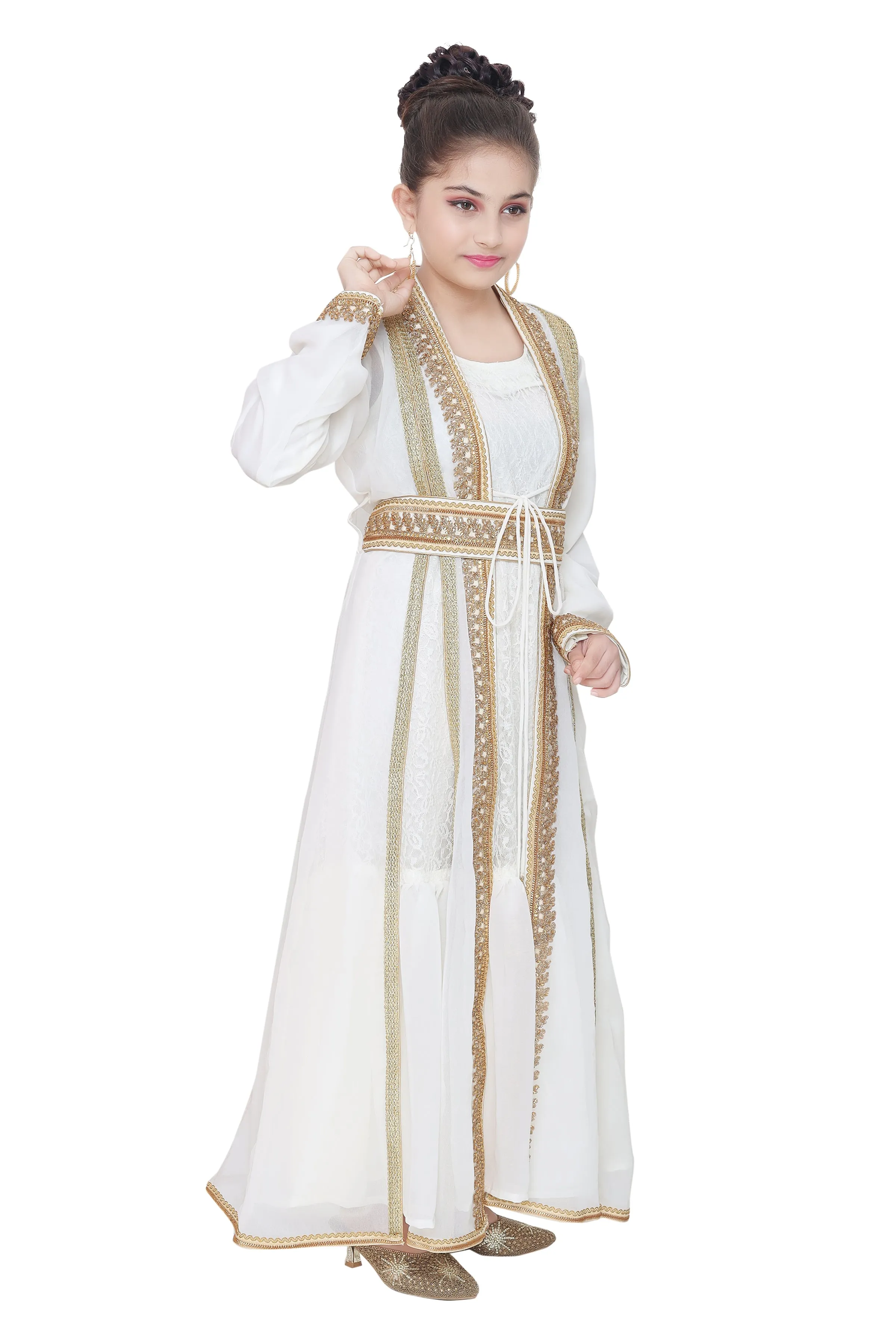 Arabian Cardigan Gown For Kids