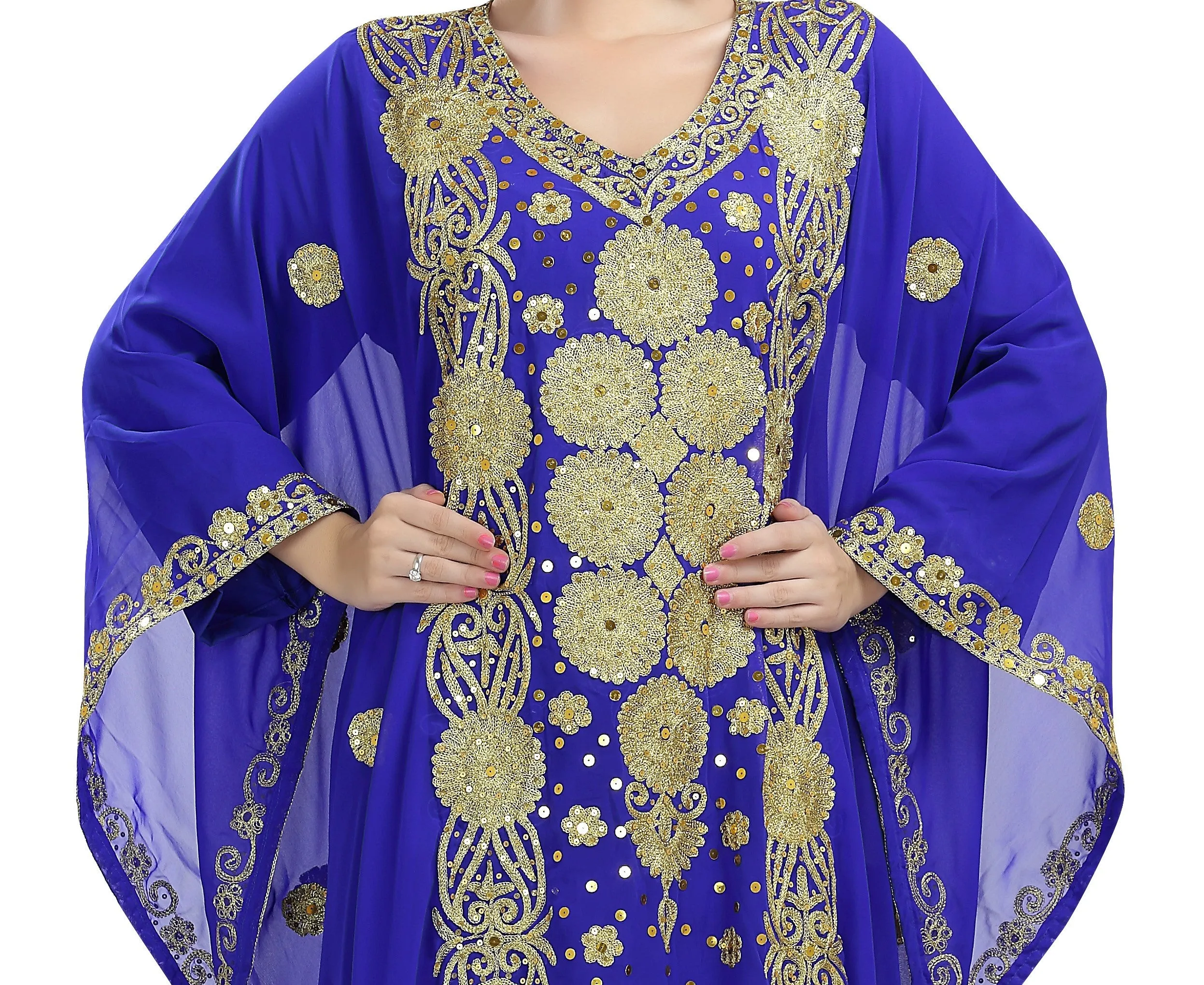 Arabian Maxi With Machine Aari Embroidery