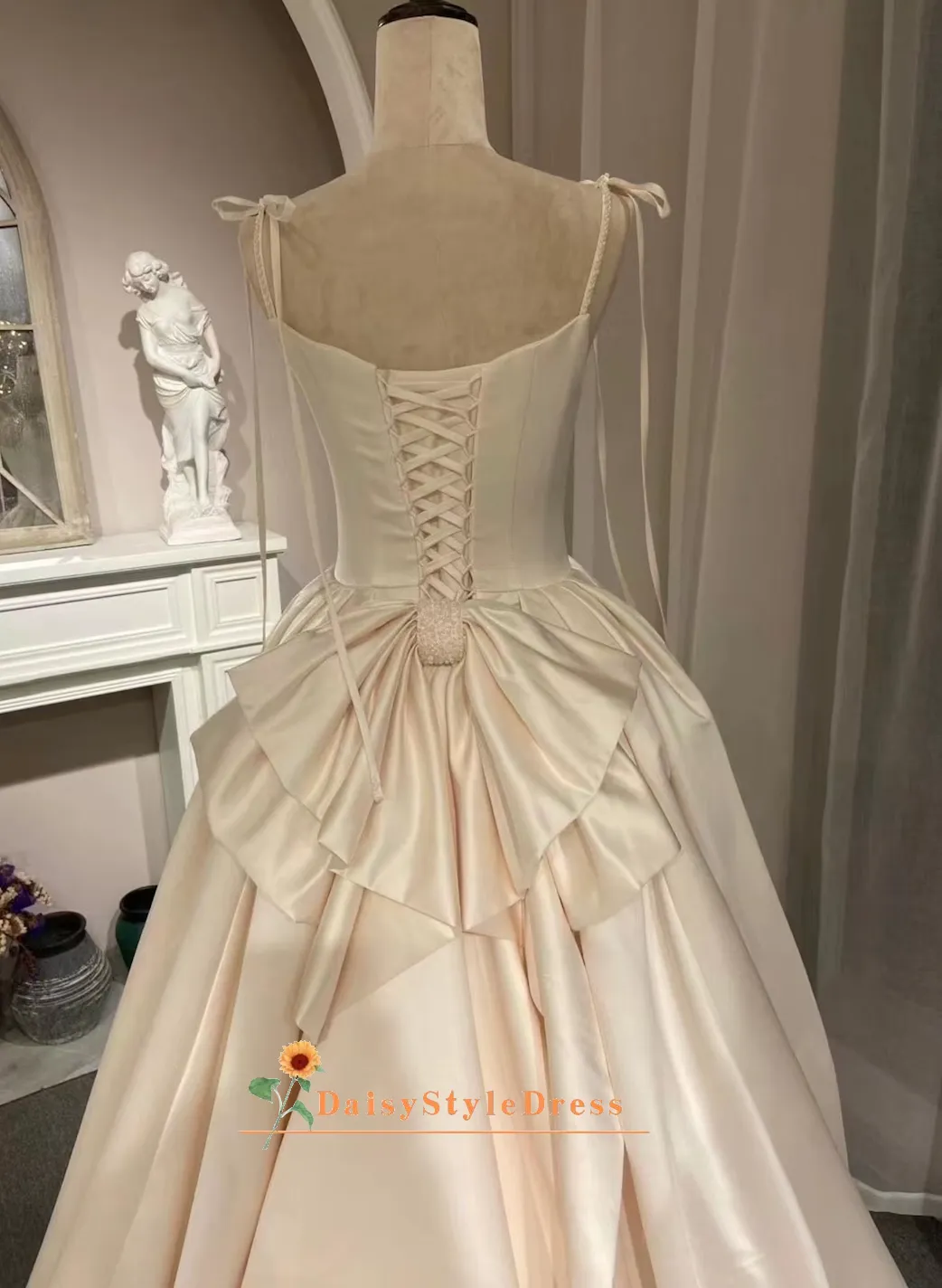 Ball Gown Square Neckline Wedding Dress