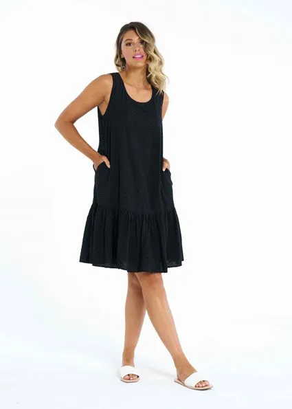 BETTY BASICS - Shiloh Dress in Celery and Black