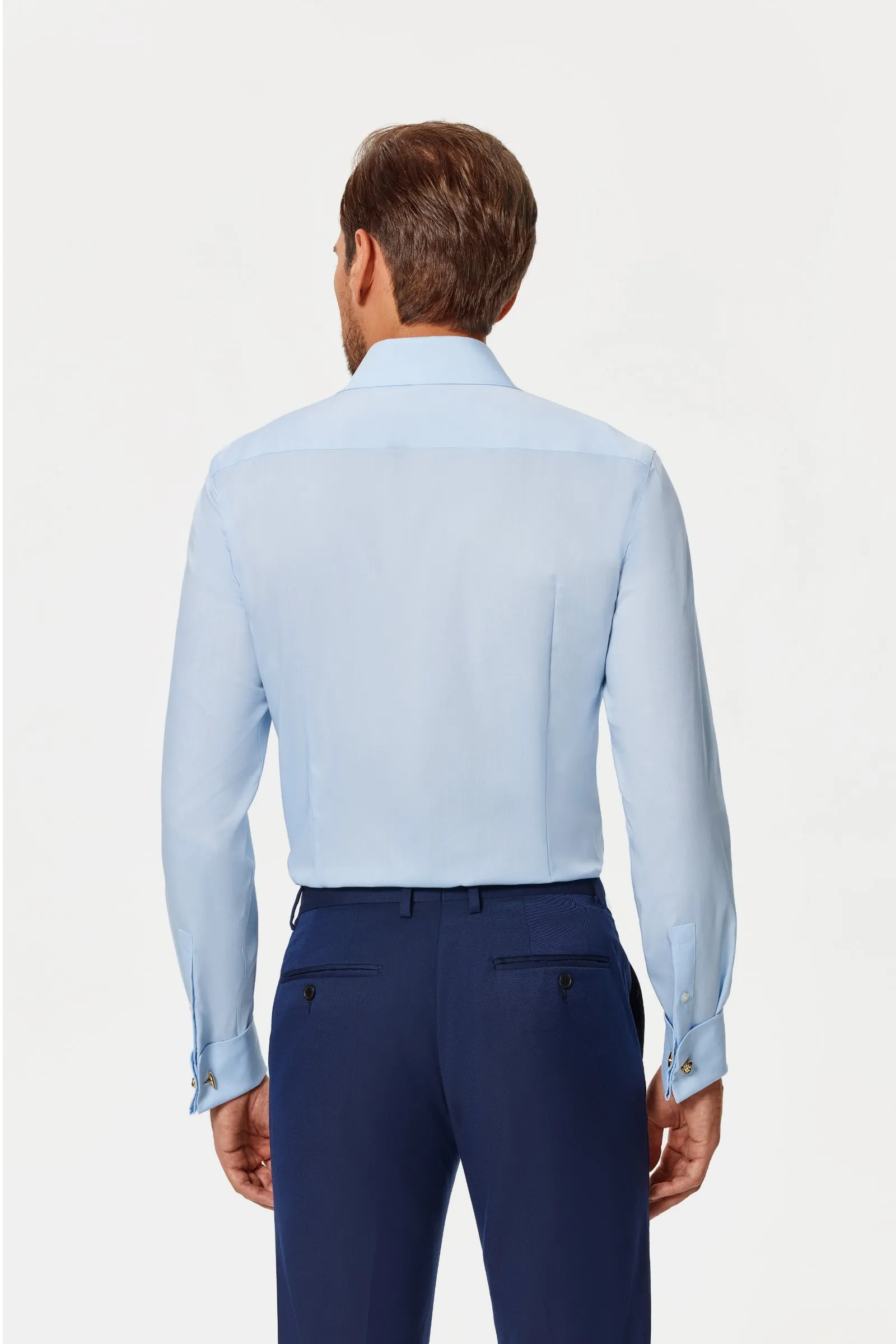 Beverly Blue Oxford French Cuff Shirt