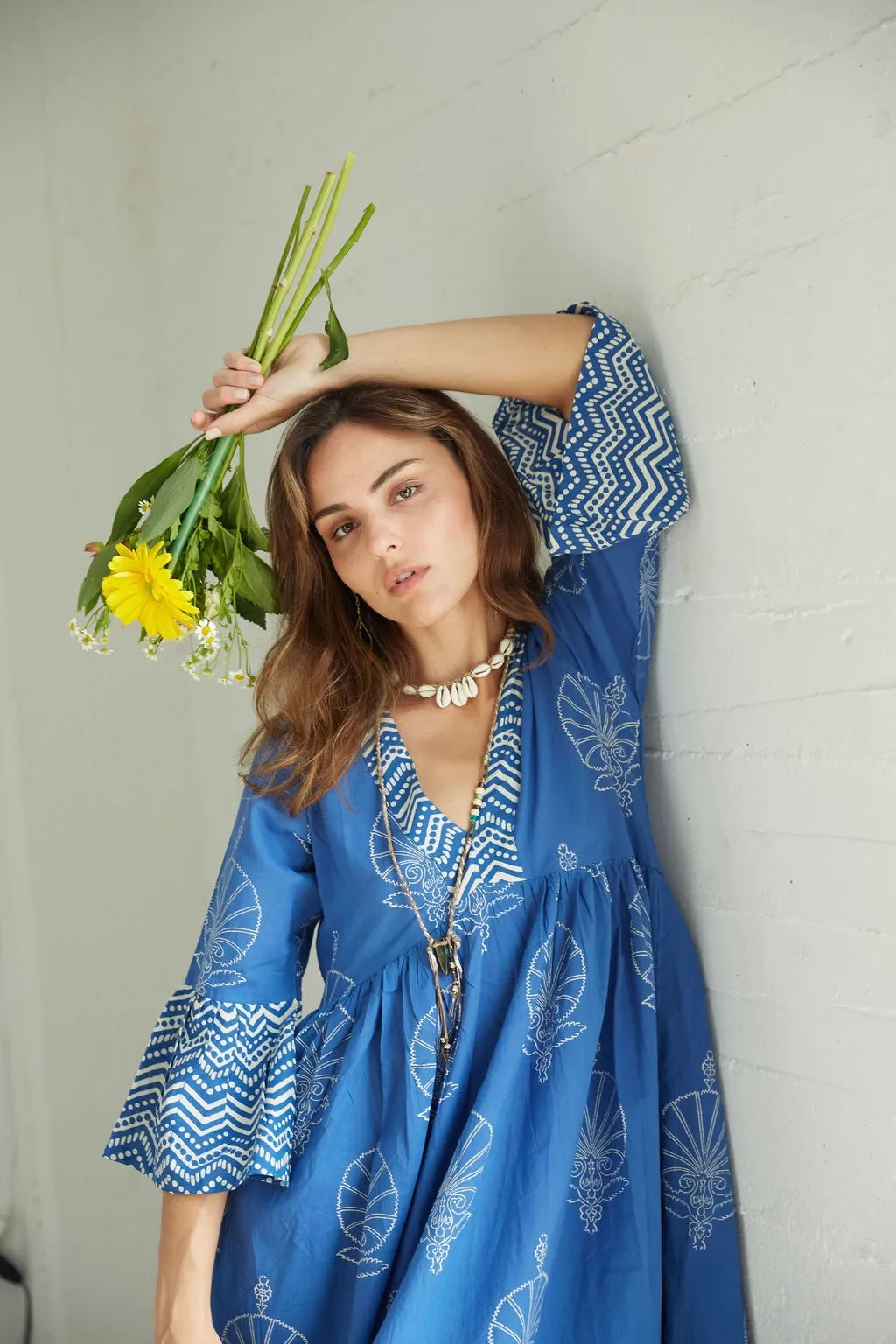 Bhavani Dress: Egyptian Blue