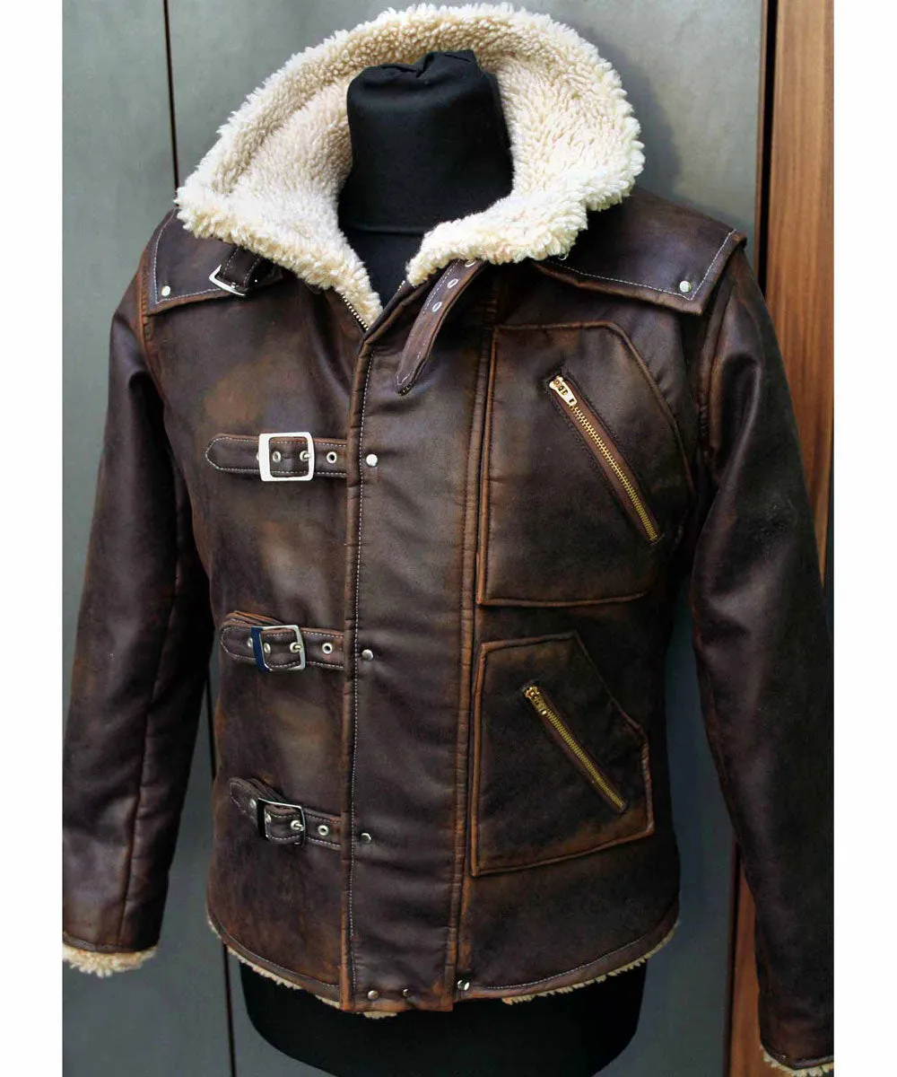 BJ Blazkowicz Wolfenstein New Order Faux Shearling Leather Jacket