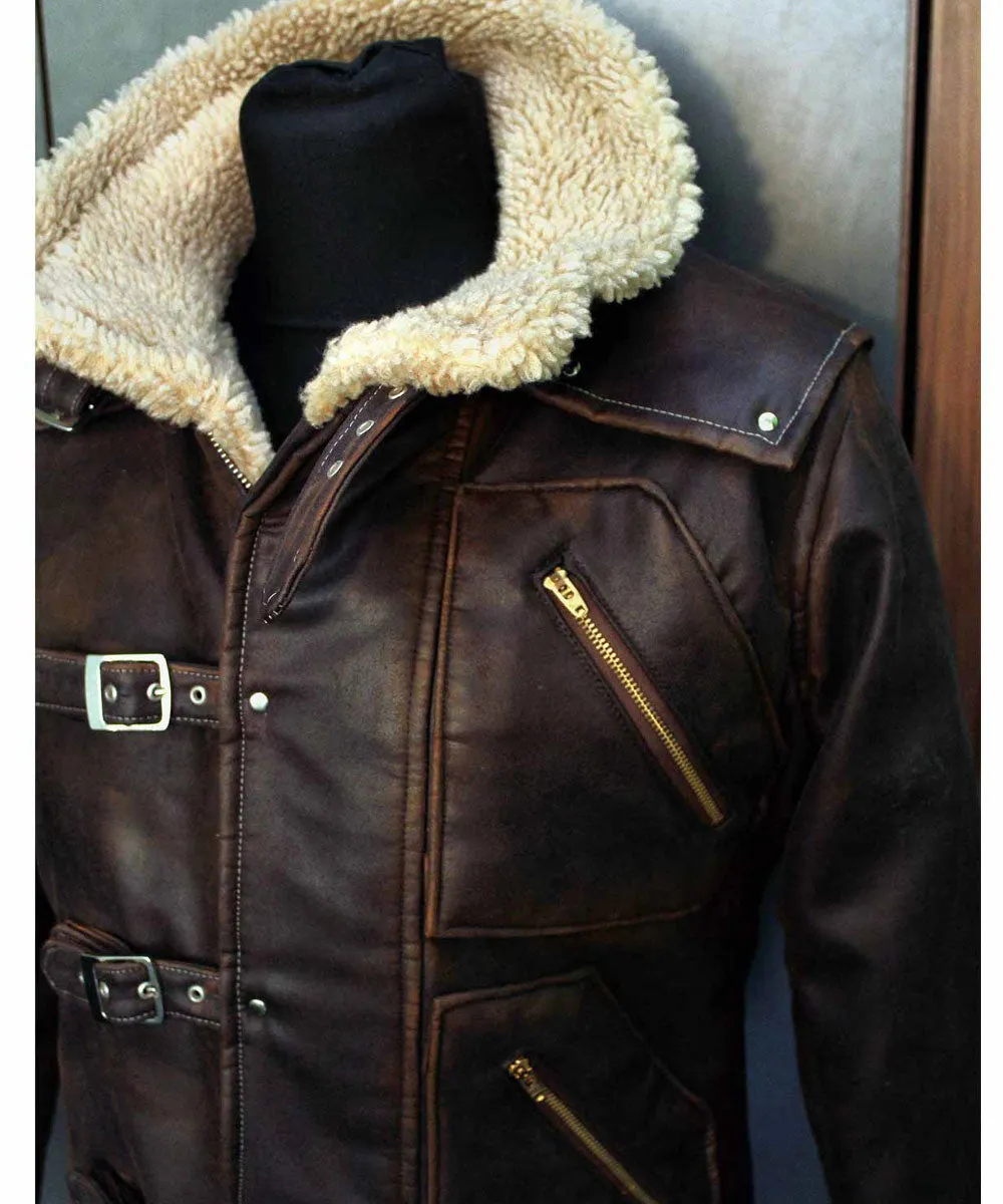 BJ Blazkowicz Wolfenstein New Order Faux Shearling Leather Jacket