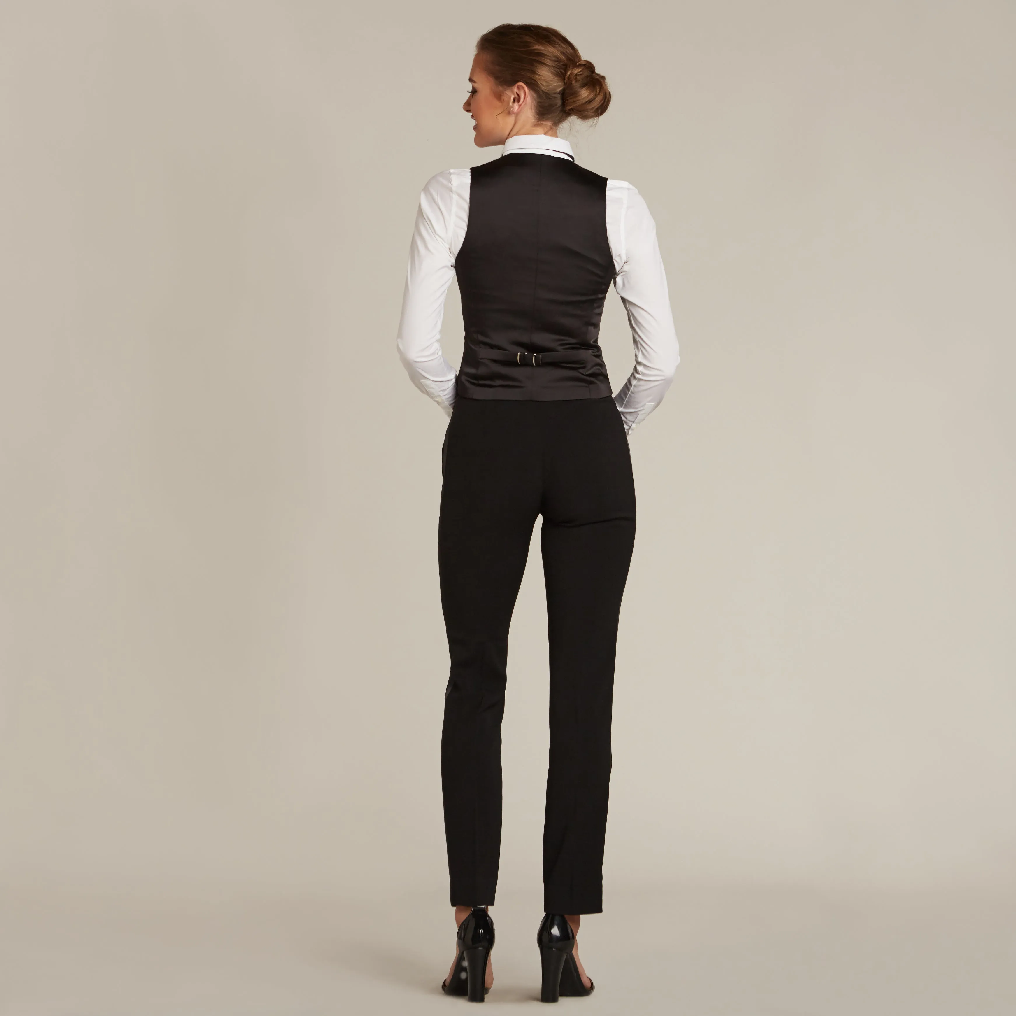 Black Slim Fit Tuxedo Pants