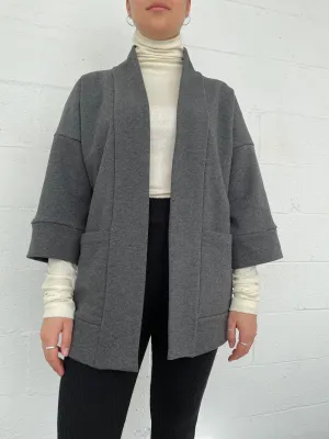 BLOOM grey kimono inspired overpiece