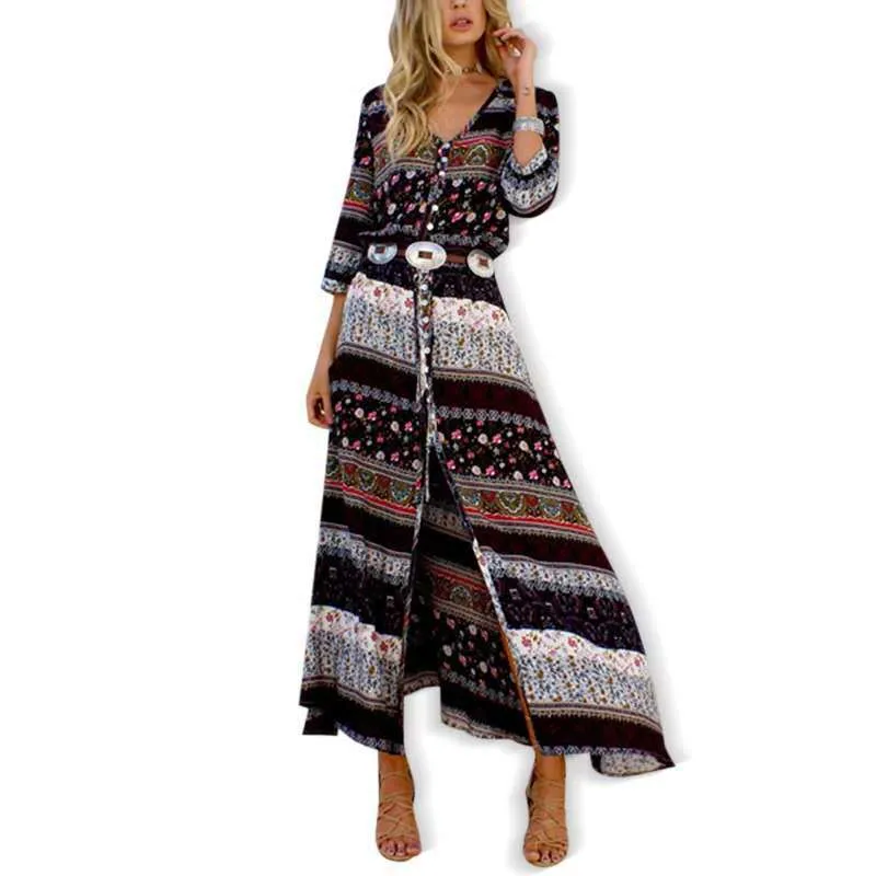 Bohemian Print Women's Beach Dress