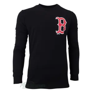 Boston Red Sox MLB Takum Long Sleeve T-Shirt by Majestic Athletic - Black