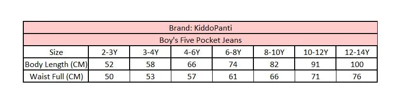 Boys Five Pocket Jeans