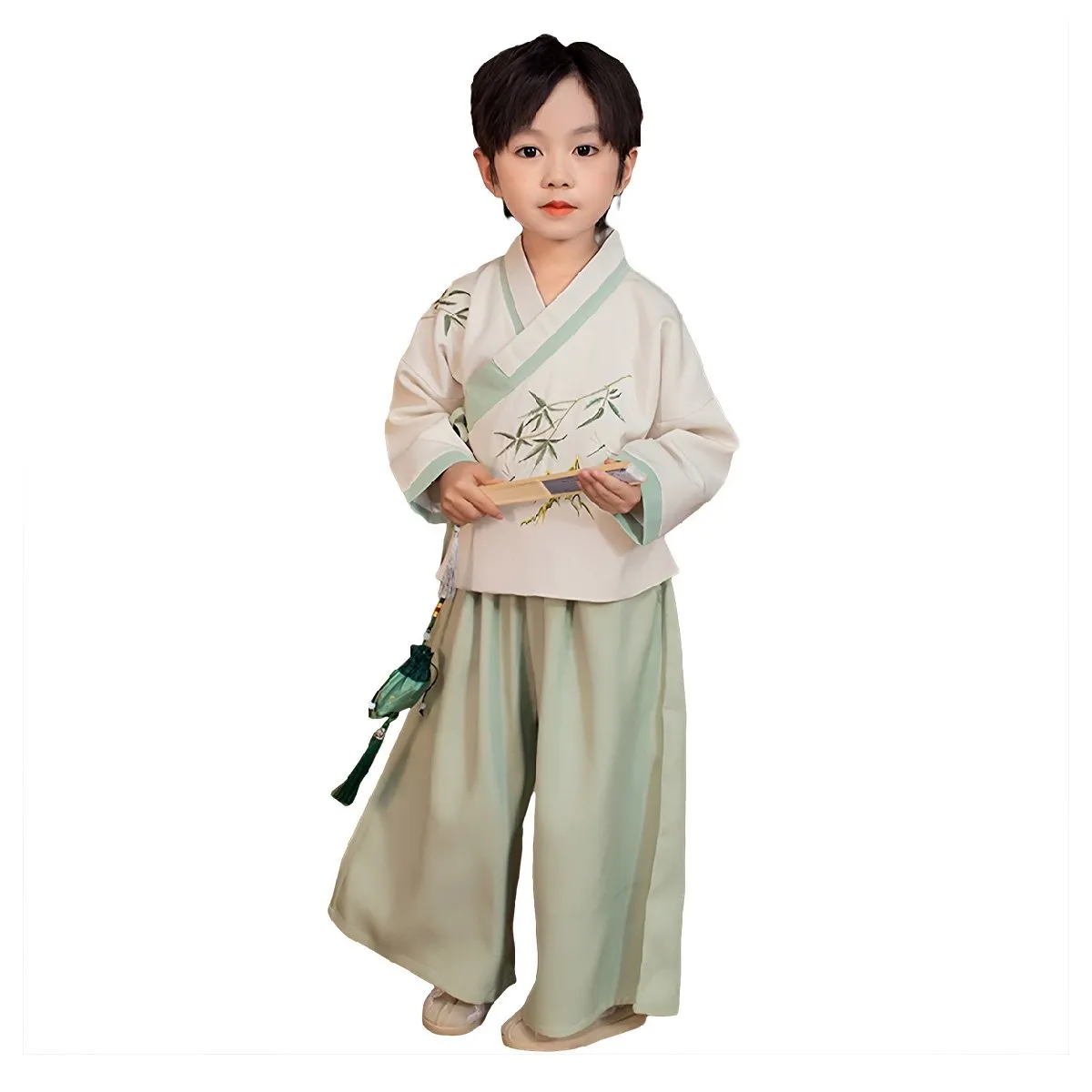 Boys Hanfu Two Piece Set Traditional Chinese Outfit