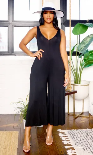 Breeze Vibes | Jumpsuit - Black FINAL SALE