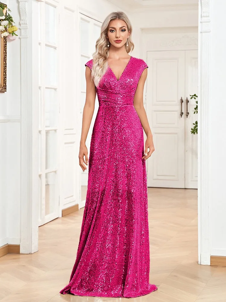 Bright Night Sequins Women's Prom Gown