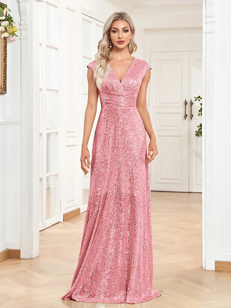 Bright Night Sequins Women's Prom Gown