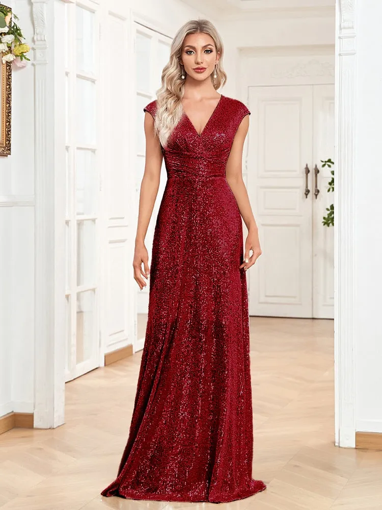 Bright Night Sequins Women's Prom Gown