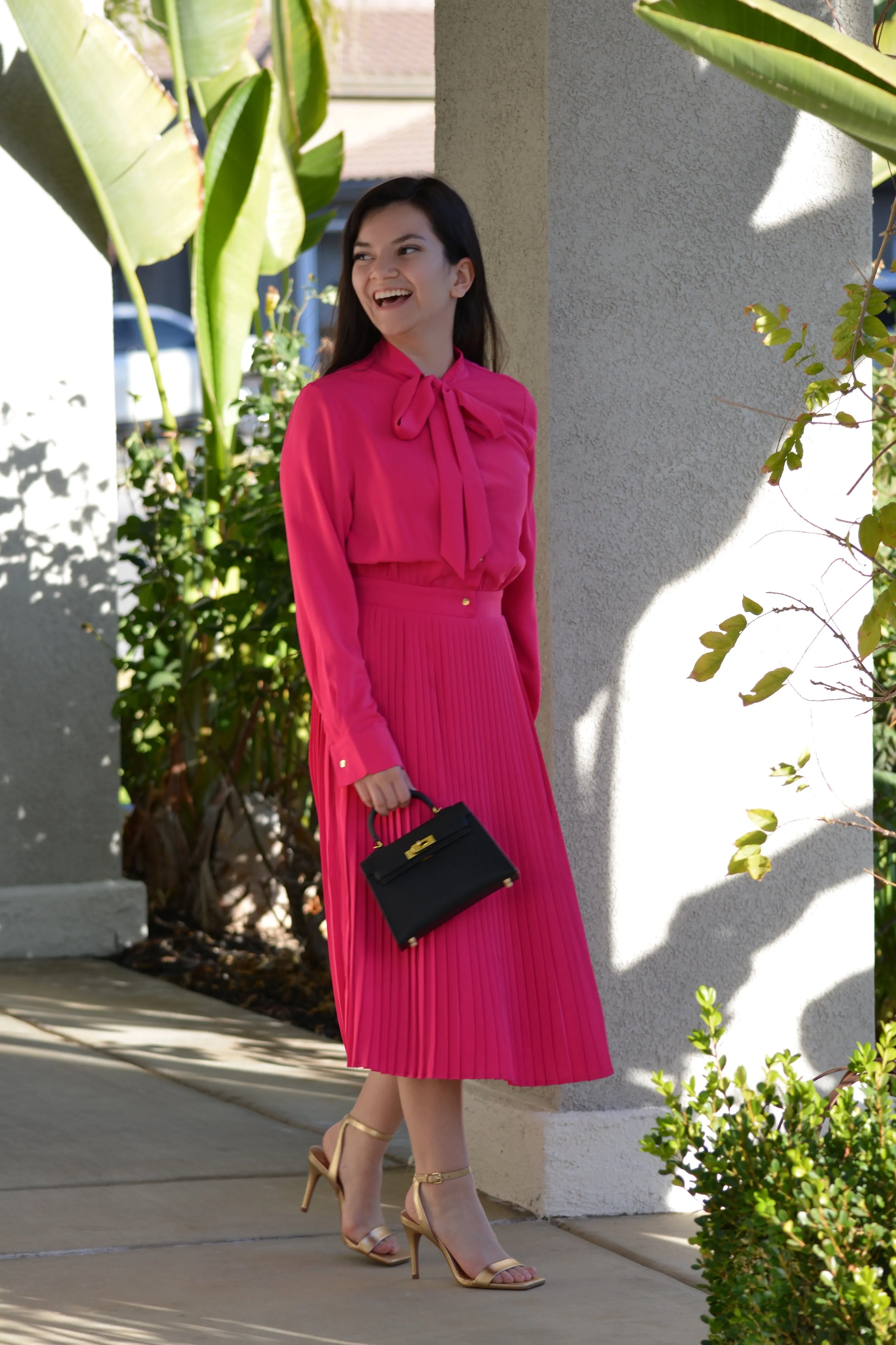 Britain Fuchsia Pink Dress