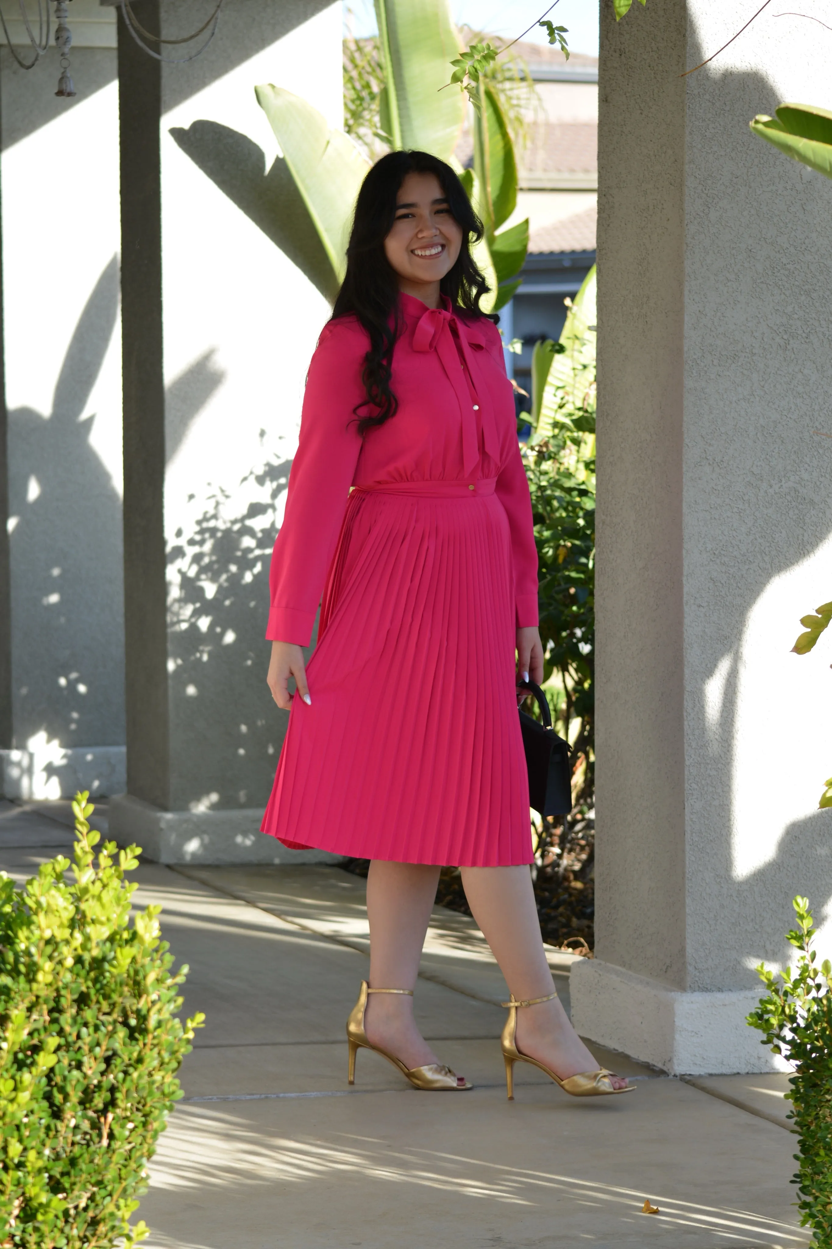 Britain Fuchsia Pink Dress