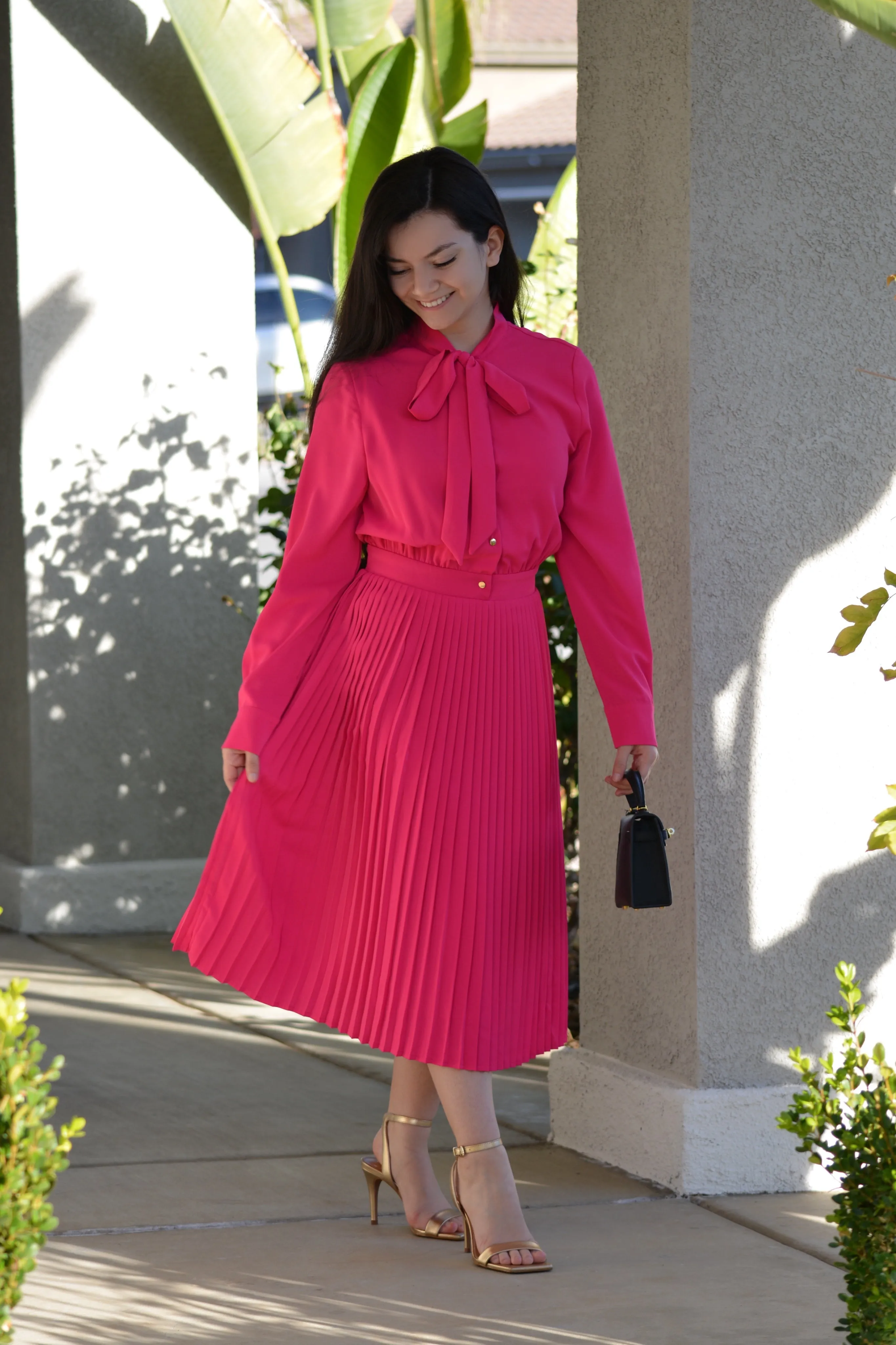 Britain Fuchsia Pink Dress