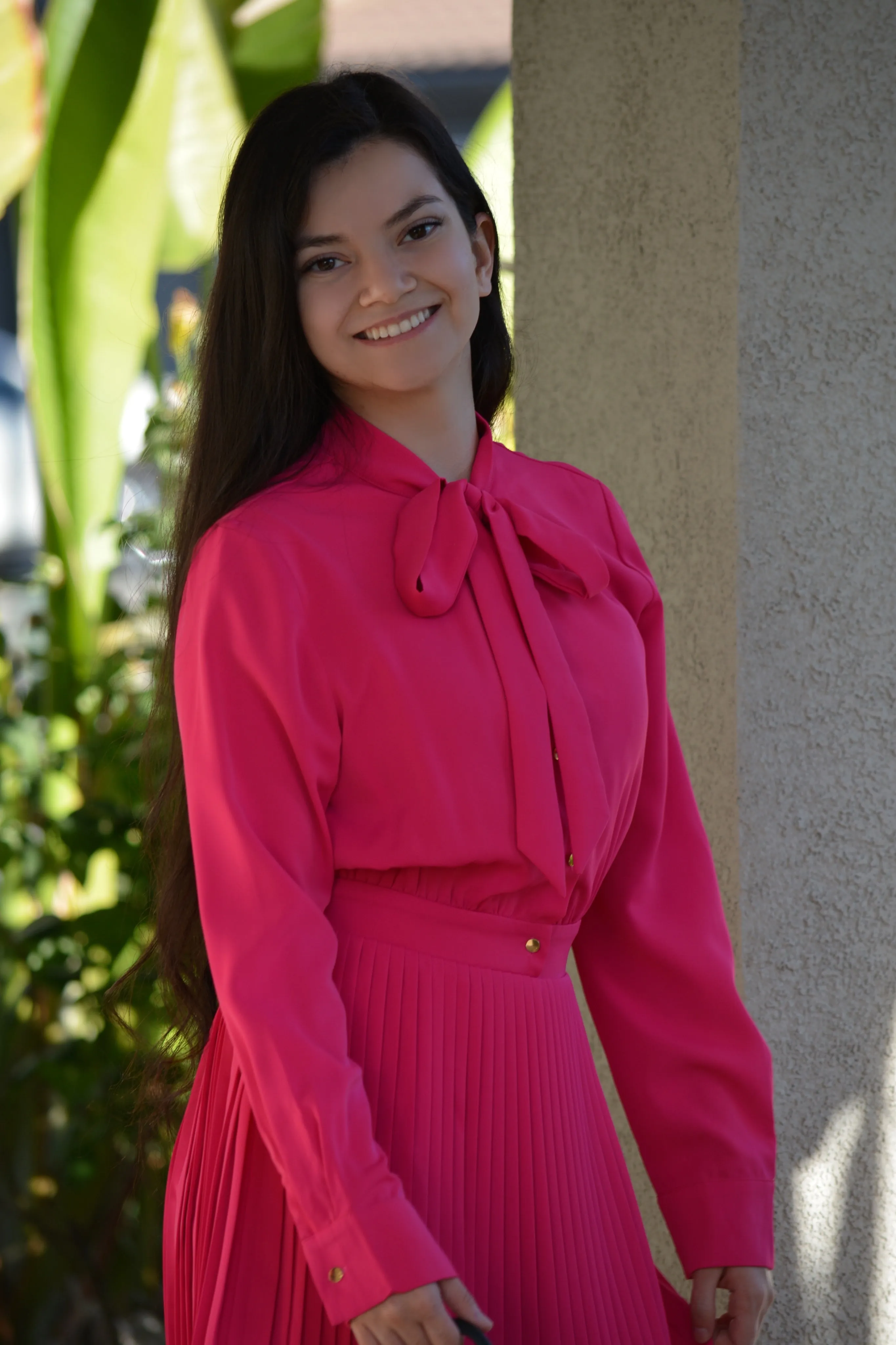 Britain Fuchsia Pink Dress