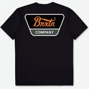 BRIXTON Linwood S/S Standard T-Shirt - Black/Orange