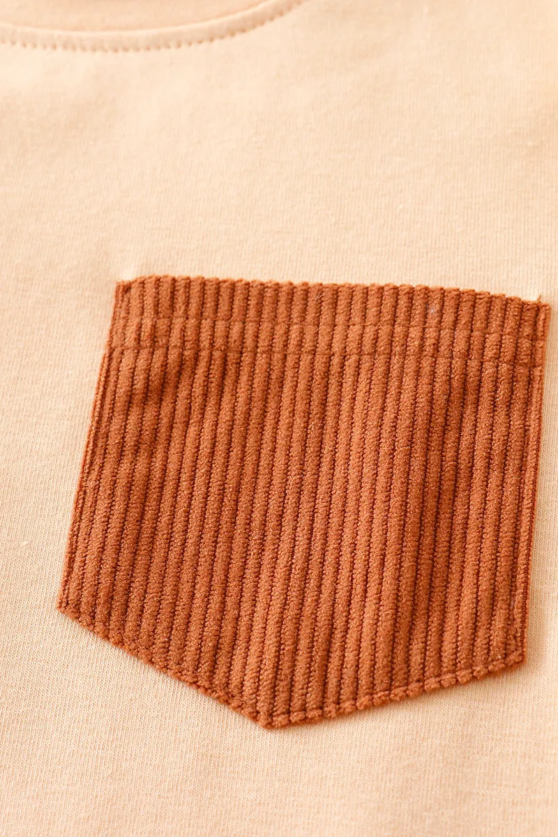 Brown corduroy boy set