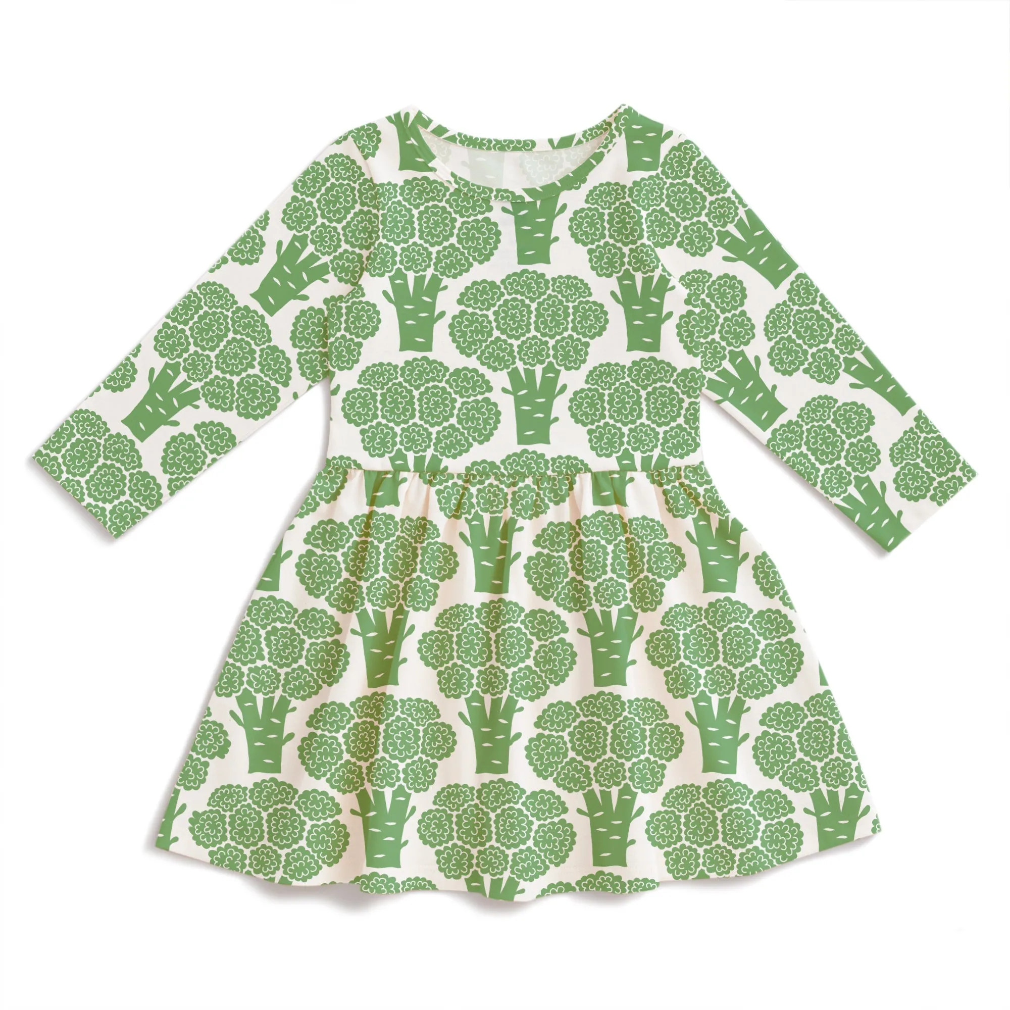 Calgary Dress - Broccoli Green