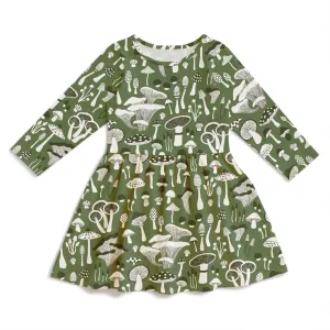 Calgary Dress - Fungi Green