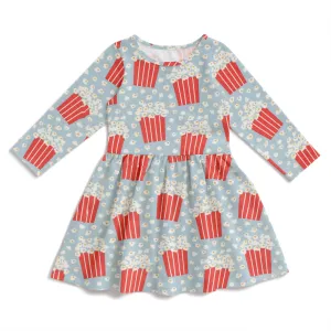 Calgary Dress - Popcorn Sky Blue