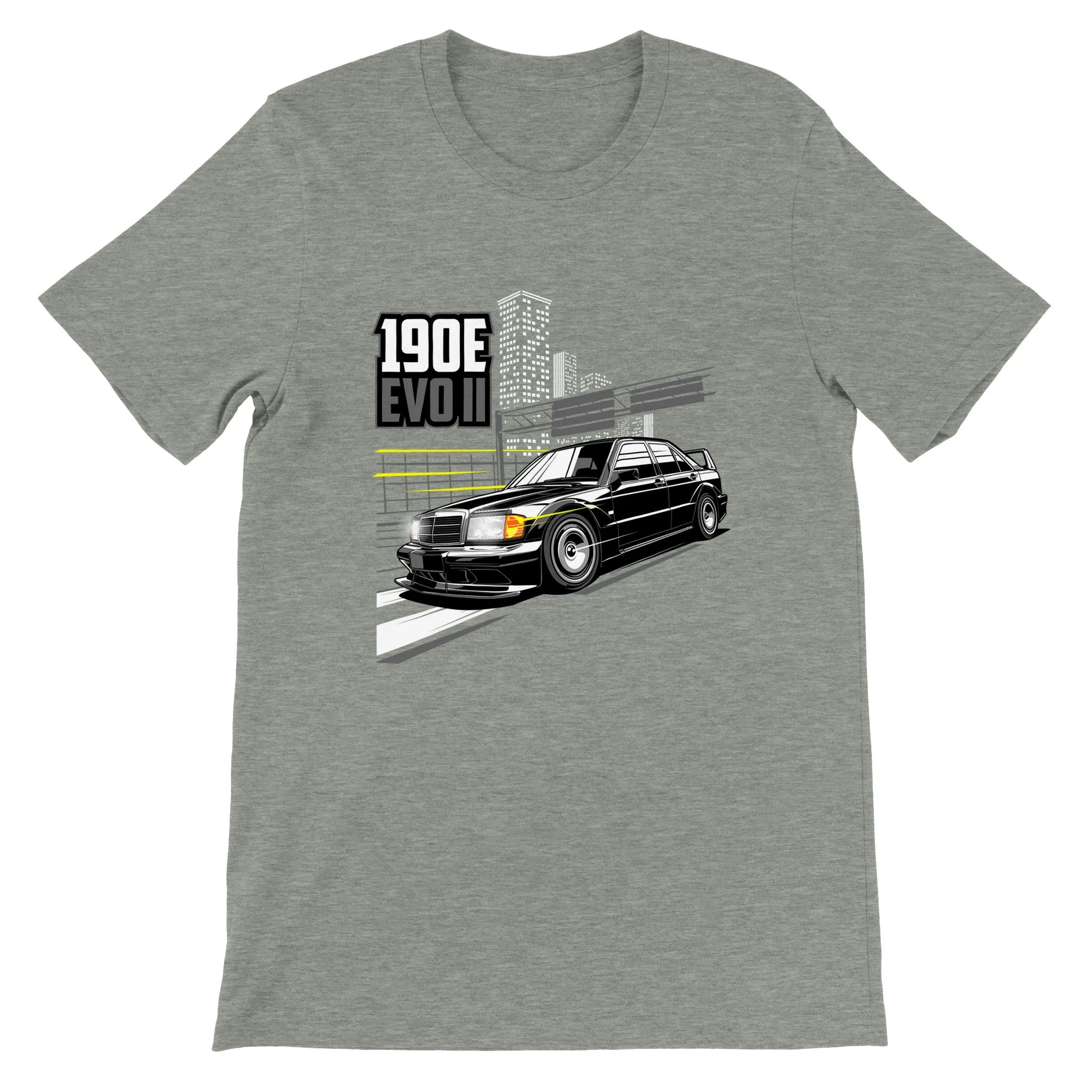 Car T-shirt - 190E Evo II Legend - Artwork - Premium Unisex T-shirt