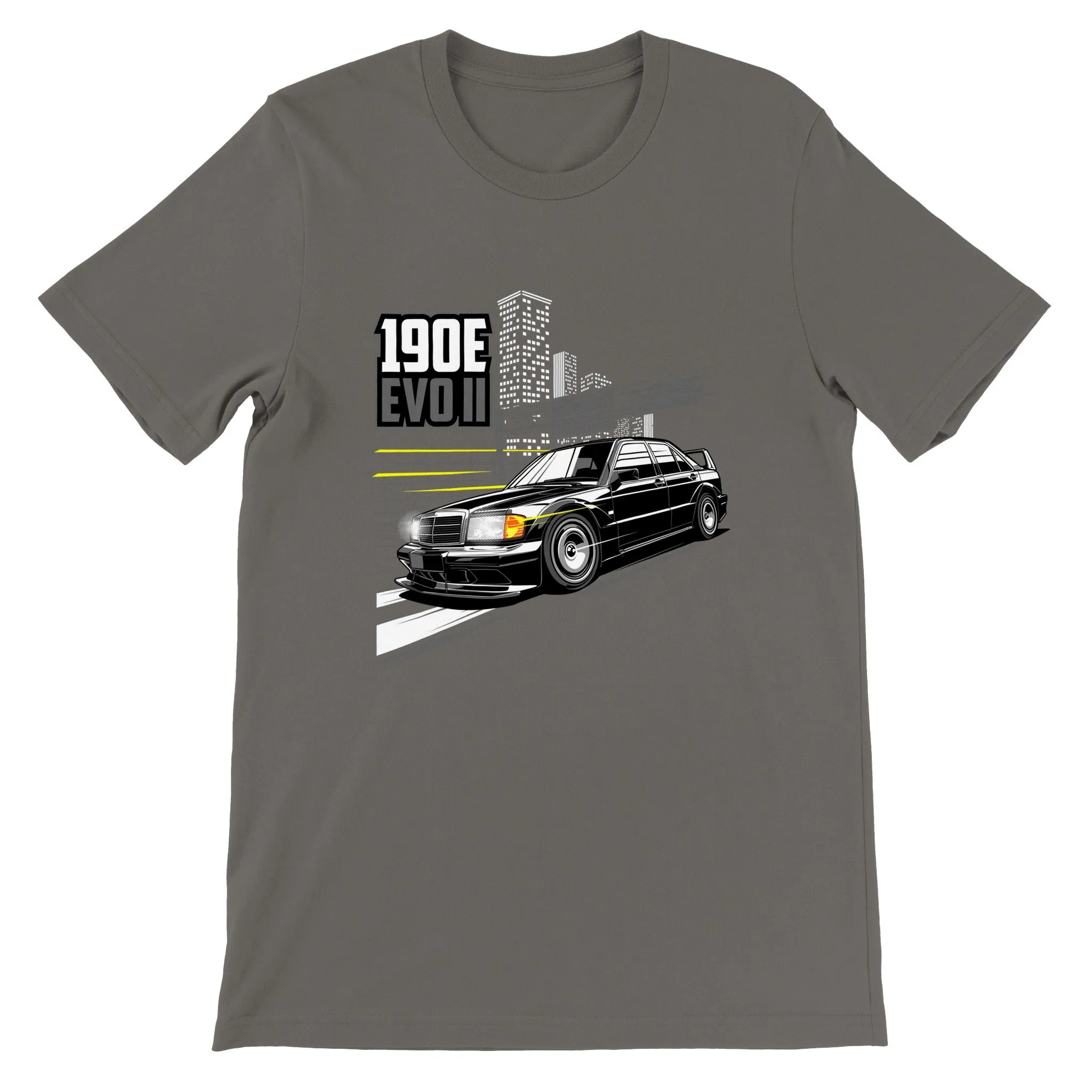 Car T-shirt - 190E Evo II Legend - Artwork - Premium Unisex T-shirt